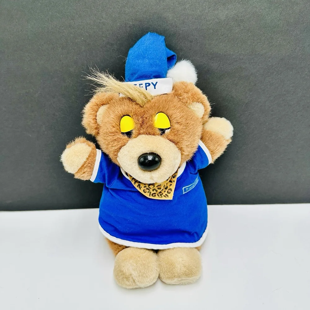 Vintage Travelodge Sleepy Bear Plush PJs Nightcap Hotel Promo 10.5” Mary Meyer